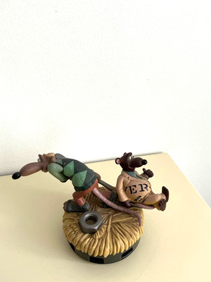 Dreamworks '' RATTEN'' Lufterfrischer Vintage Retro 1999 Aardman Spielzeug Figur Display