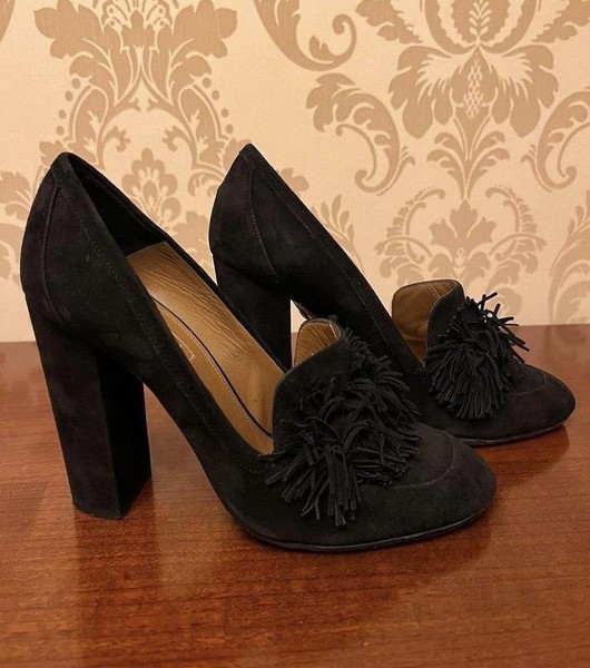 Women Aquazzura Heels Black 37