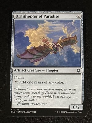 MTG Commander: Bloomburrow Ornithopter of Paradise 0281 NM