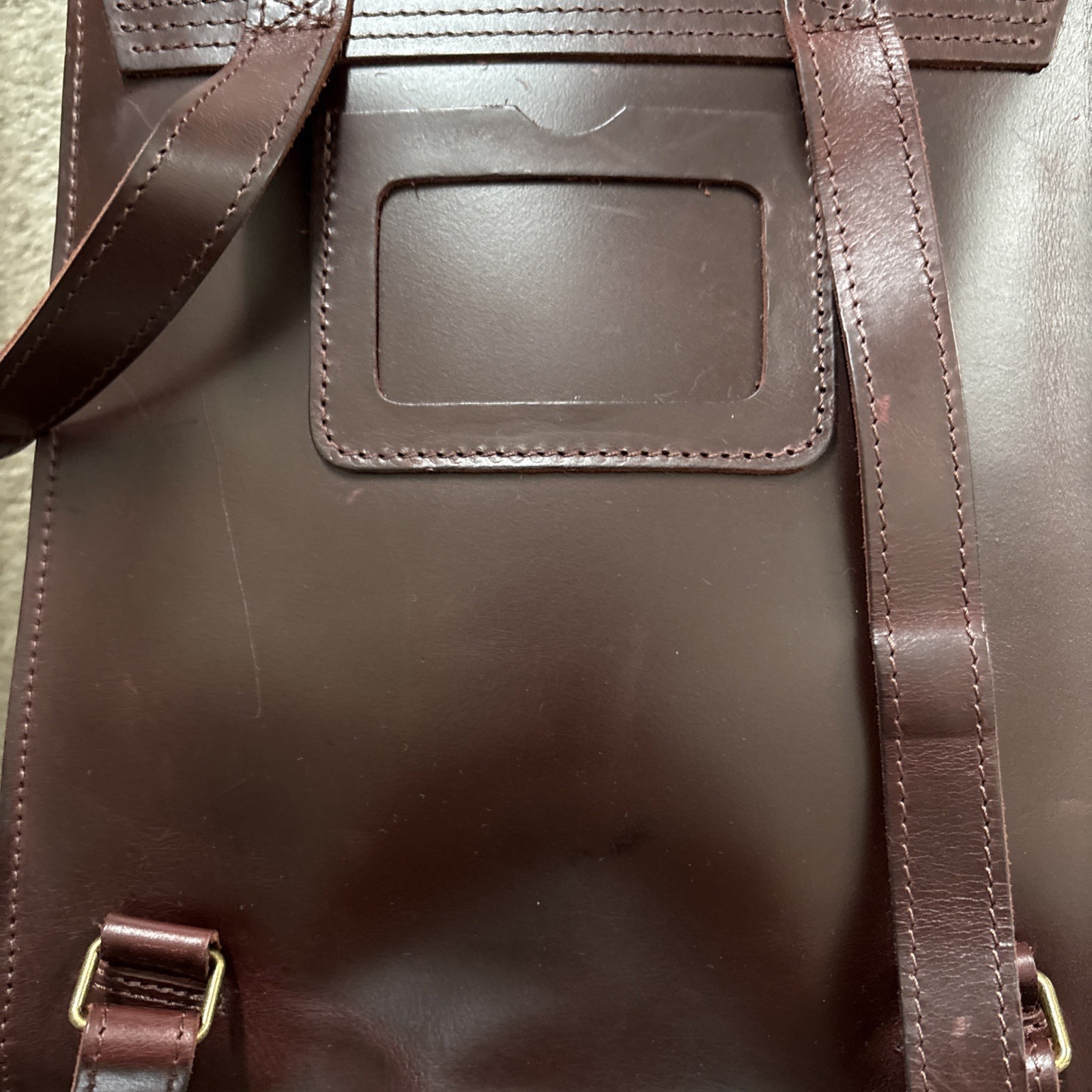 Dr. Martens Leather small Backpack Rucksack Oxblood cherry bag preloved RRP £120 image 9