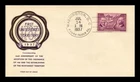 FIRST DAY COVER 1937 150TH ANNIVERSARY ORDINANCE OF 1787