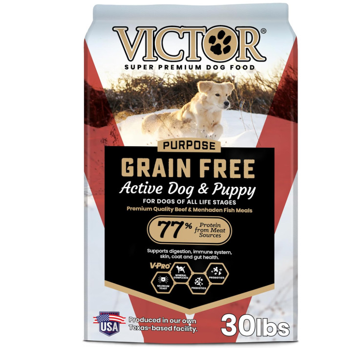 - Grain Free Active Dog & Puppy 30lb. Free Shipping