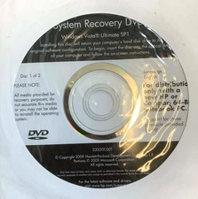 HP COMPAQ | SYSTEM RECOVERY DVD SET ✪NEW✪ 535201-001 VISTA ULTIMATE SP1 2 DISCS