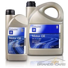 1L+5L = 6 LITER F&Uuml;R OPEL GM 5W-30 DEXOS2 MOTOR-&Ouml;L GM-LL-A-025+GM-LL-B-025