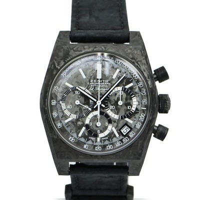 Zenith Wristwatch 710.A3818.400-2 / 21.R100 37mm Black, #UW512