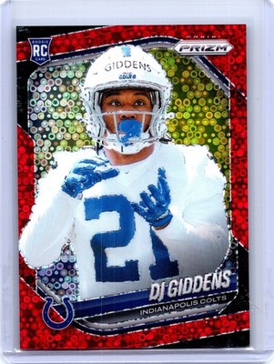 2025 Panini Prizm #383 DJ Giddens No Huddle Red #/99