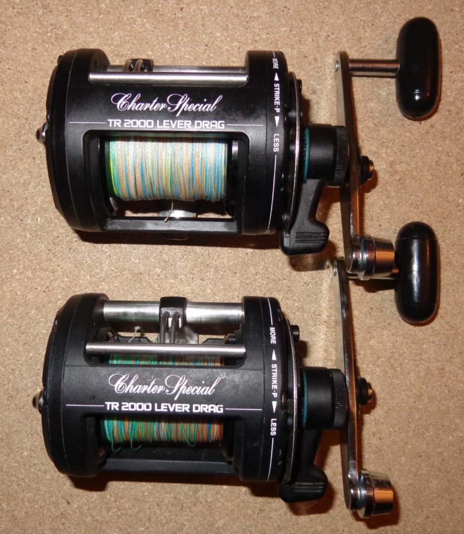 Lot of Two Shimano Charter Special TR 2000 Lever-Drag Fishing