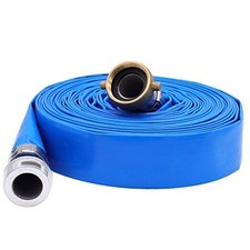 1-1/2" x 100  PVC Lay Flat Water Pump Discharge Hose With Aluminum Pin Lug