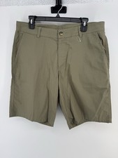 NWOT COLUMBIA 34 x 10 MEN'S COTTON Chino SHORTS IN OLIVE XM9778