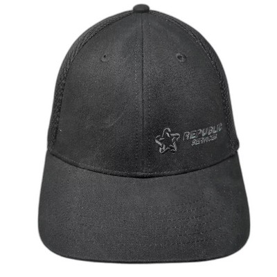 Quake City Caps Trucker Hat Black OS Snapback Embroidered Republic Services Star