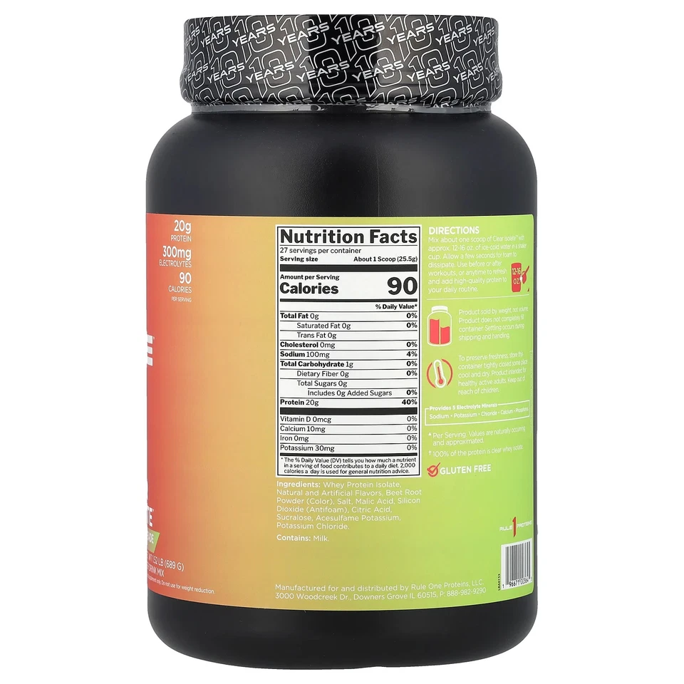 Clear Isolate™, lima cereza, 1,52 lb (689 g) Foto 2 de 2