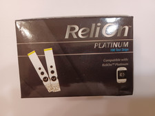 100 tiras reactivas ReliOn Platinum, nuevas y selladas, caducan el 27/06 plus, ¡envío gratuito!