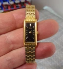 Women's SEIKO Gold Petite Watch w/ New Battery - Works Great! c79