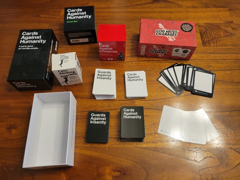 Instant game night! Cards against humanity and more!