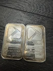 2x Pan American Mint Silver Bars 1oz.999 Fine Pure Silver