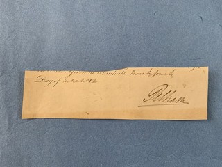 Prime Minister Henry Pelham Good Autograph Signature