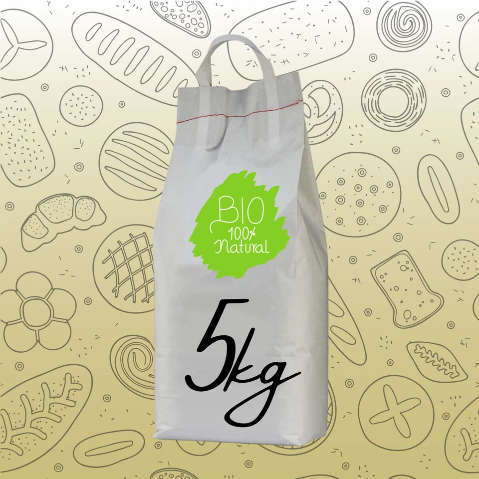 FARELLA Farina Integrale di Grano Tenero 5kg alta qualità,prodotto BIO,Altamura (Puglia)