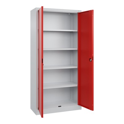 C+P Büro-Flügeltürenschrank Basis PLUS 1950x930x400mm 7035/3020