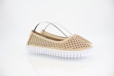 Ilse Jacobsen Women Tulip Bit Platform Slip On Shoe Size 38 8 Gold Loafer