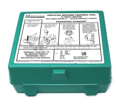 Avox Chemical Oxygen Generator P/N:802300-14 Protective Breathing