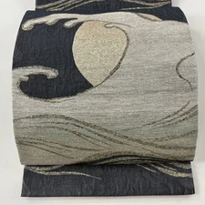 Excellent bag belt drum pattern pure silk Used BUYS-0