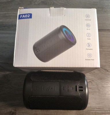 Lenrue FA02 Portable Bluetooth Speaker   Compact Wireless Black