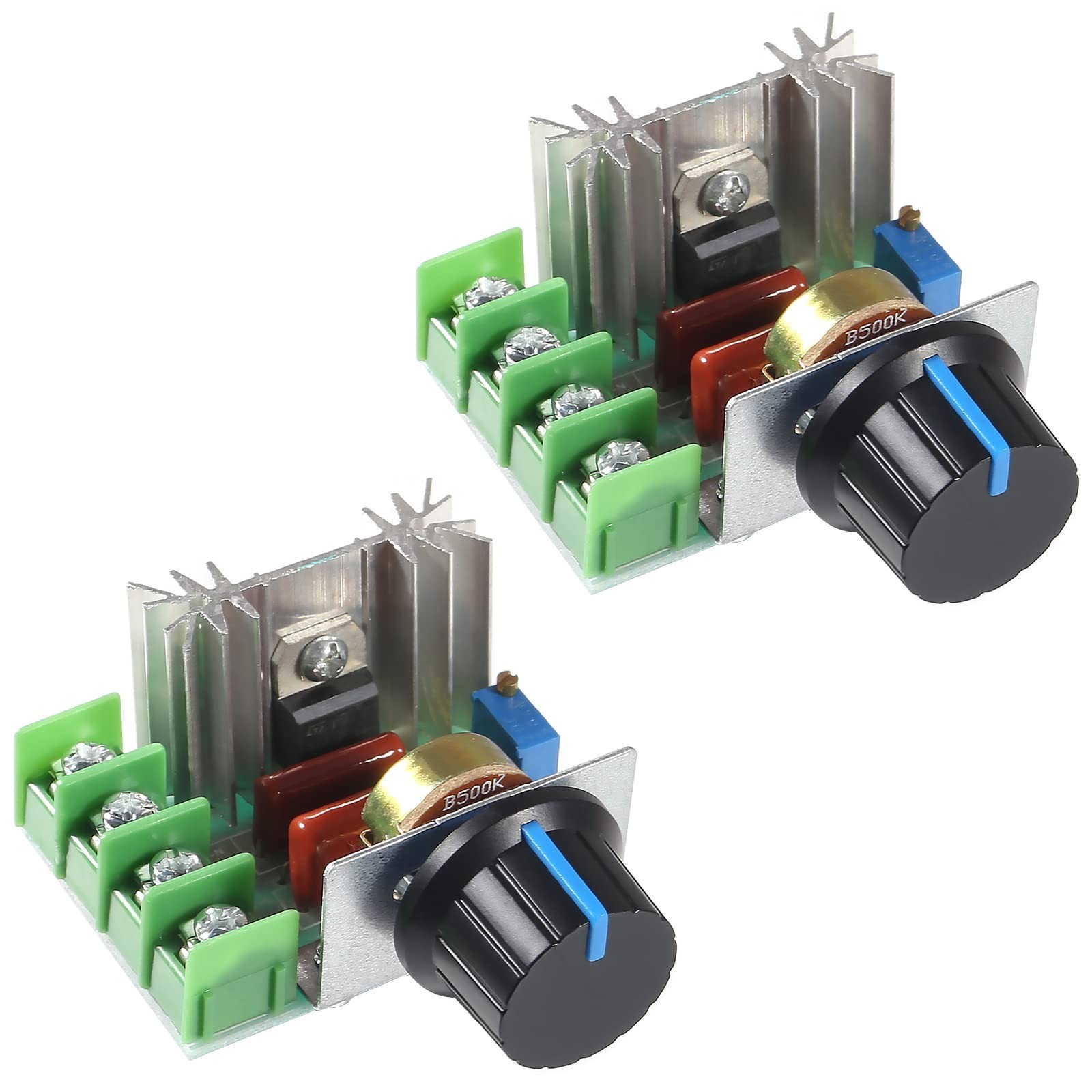 5pcs Adjustable Voltage Regulator Motor Speed Controller 2000W PWM Motor Spee...