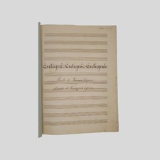 Partitura Musicale Manoscritta Capurro Di Chiara Edoardo Scarpetta Cafè Chantant