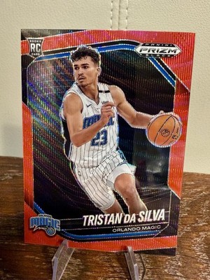Panini Prizm Black 24-25 Tristan Da Silva Magic #87 RC Ruby Wave Prizm  - NEW
