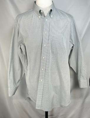 Tom James Royal Classic Checked Oxford Black Mens XL