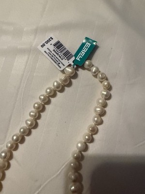 NWT EFFY White Cultured Freshwater Pearl 18'' Necklace 