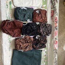 Nora's Nursery Diapers and other Cloth Diapers Assorted Lot with 7 inserts