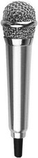 Silver Mini Singing Mic Equipment 3.5mm Condenser Microphone Karaoke Mic with...