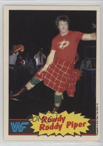 1985 O-Pee-Chee WWF Rowdy Roddy Piper #7 Rookie RC | eBay