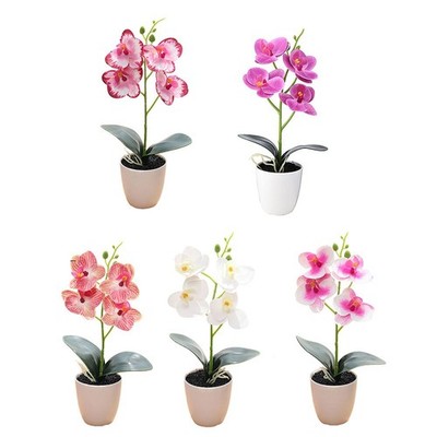 Künstliche Thanksgiving Orchidee in Kaffeetasse Garten ABS Material