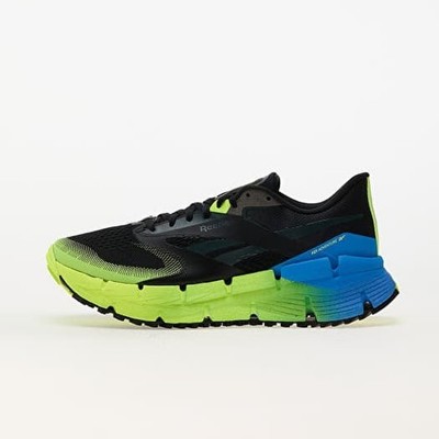 Reebok Men's FloatZig 1 Adventure Black/Digital Lime/Kinetic Blue Size 11