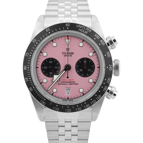 NEW 2026 PAPERS Tudor Black Bay Chrono 41mm PINK Steel JUBILEE 79360 N BOX