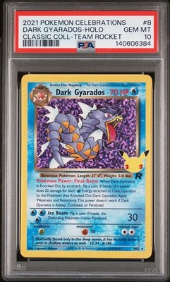 PSA 10 MINT Dark Gyarados Celebrations Classic Collection Holo