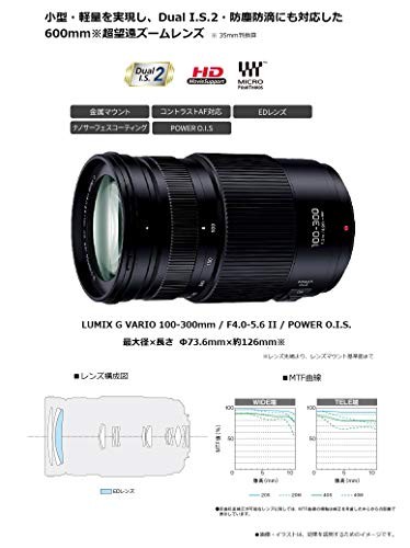 Panasonic Super Telephoto Zoom Lens for Micro Four Thirds Lumix G VARIO 100-300m - Picture 3 of 3