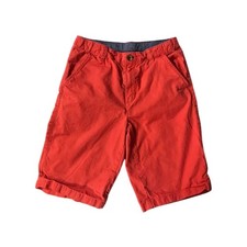 Crazy 8 Kids Red Shorts Boys Casual Chino Adjustable Waist Cuffed Hem Size 12