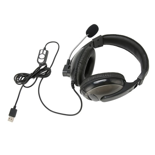 USB Gaming Headset Wire Control Adjustable Volume Gaming Headset With Mic For FY - Afbeelding 16 van 22