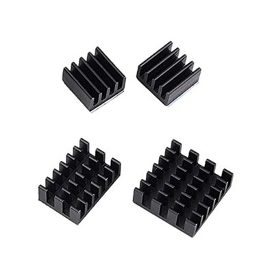 4pcs Aluminium Kühlkörper Kühler Platine Kühlung Für Raspberry Pi Black