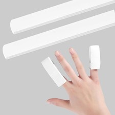 2 Pcs Finger Splint Padded Strip Metal Finger Splint 18 in with Medical Tape ...