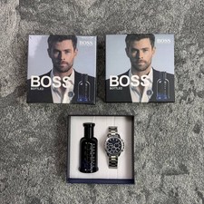 Hugo Boss Mens Gift Set 100ml Cologne And Watch Brand New