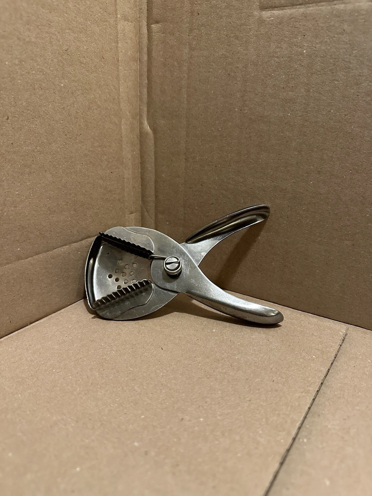 Vintage Stainless Steel Hand Held Lemon Lime Squeezer