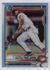 2021 Bowman Draft Chrome Sky Blue Refractor Matheu Nelson #BDC-103 0z8v