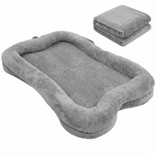 Human Dog Bed Large Size  Blanket and Pocket Non Slip Bottom Comfortable Plush