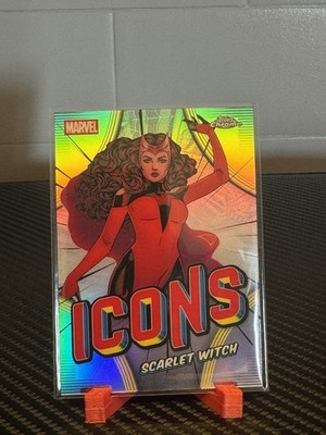 2026 Topps Chrome Marvel Comics Scarlet Witch Icons #MI-18 Insert