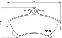 Bremsbelagsatz, Scheibenbremse P 54 022 Brembo FüR Volvo Mitsubishi