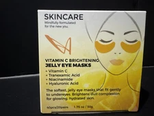 LaSplash Cosmetics Vitamin C, Brightening  Jelly Eye Mask. 40 Pcs/ 20 Pairs-New